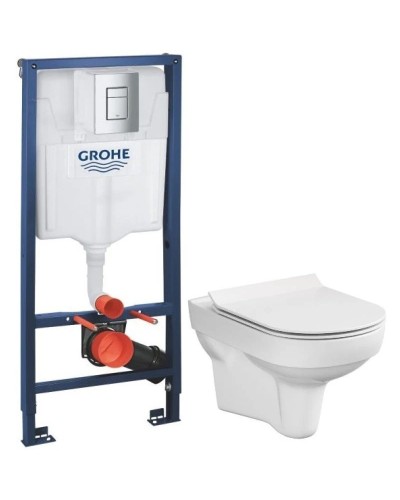Комплект подвесной унитаз Cersanit City MZ-CITY-COn-S-DL + система инсталляции Grohe 38772001