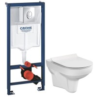 Комплект подвесной унитаз Cersanit City MZ-CITY-COn-S-DL + система инсталляции Grohe 38721001