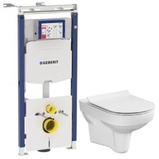 Комплект подвесной унитаз Cersanit City MZ-CITY-COn-S-DL + система инсталляции Geberit 111.362.00.5