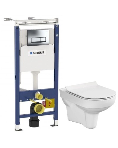 Комплект подвесной унитаз Cersanit City MZ-CITY-COn-S-DL + система инсталляции Geberit 458.125.21.1