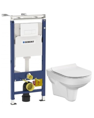 Комплект подвесной унитаз Cersanit City MZ-CITY-COn-S-DL + система инсталляции Geberit 458.125.11.1