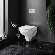 Комплект унитаза Damixa Jupiter DX77C1738SC с инсталляцией Grohe Rapid SL 38721001 с сиденьем Микролифт и клавишей смыва Хром