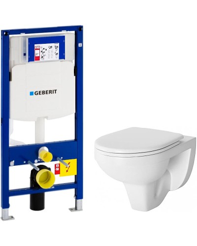 Комплект унитаза Damixa Jupiter DX77C1738SC с инсталляцией Geberit Duofix Sigma UP320 111.300.00.5 с сиденьем Микролифт