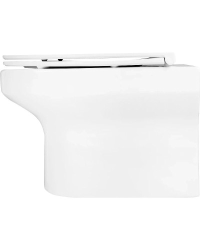 Комплект унитаза Jacob Delafon Elite EDX114RU-00 с инсталляцией Grohe Rapid SL 38775001 с сиденьем Микролифт и клавишей смыва Хром