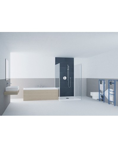 Комплект унитаза Owl 1975 Vind Cirkel-H OWLT190305 с инсталляцией Grohe Rapid SL 38775001 с сиденьем Микролифт и клавишей смыва Хром