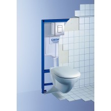Комплект унитаза Grossman GR-4455S с инсталляцией Grohe Rapid SL 38775001 с сиденьем Микролифт и клавишей смыва Хром