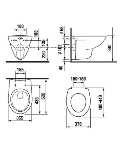 Комплект унитаза Roca Mateo 346200000+ZRU9302815  с инсталляцией Geberit Duofix Sigma UP320 111.300.00.5 с сиденьем