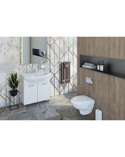 Комплект унитаза Rosa Элеганс Люкс Вн УнБ32 4620008195438 с инсталляцией Grohe Rapid SL 38721001 с сиденьем Микролифт и клавишей смыва Хром