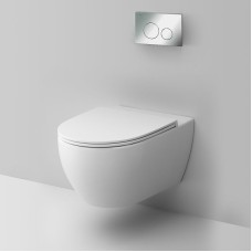 Комплект унитаза с инсталляцией AM.PM Awe FlashClean IS49051.111700 с сиденьем Микролифт и клавишей смыва Хром