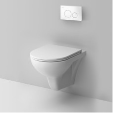 Комплект унитаза с инсталляцией AM.PM Gem FlashClean IS49001.901700 с сиденьем Микролифт и Белой клавишей смыва