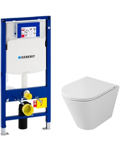 Комплект унитаза Owl 1975 Vind Ruta-H OWLT190304 с инсталляцией Geberit Duofix Sigma UP320 111.300.00.5 с сиденьем Микролифт