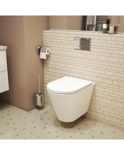 Комплект унитаза Owl 1975 Vind Ruta-H OWLT190304 с инсталляцией Geberit Duofix Sigma UP320 111.300.00.5 с сиденьем Микролифт