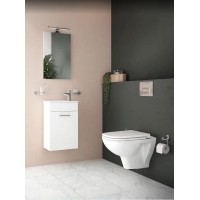 Комплект унитаза с инсталляцией Vitra S 20 9004B003-7207 с сиденьем Микролифт и клавишей смыва Хром глянец