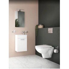 Комплект унитаза с инсталляцией Vitra S 20 9004B003-7207 с сиденьем Микролифт и клавишей смыва Хром глянец