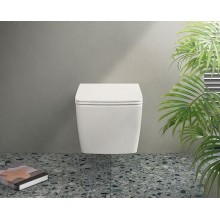 Комплект унитаза с инсталляцией Vitra Metropole 9820B003-7201 с сиденьем Микролифт и клавишей смыва Хром матовый