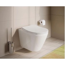 Комплект унитаза с инсталляцией Vitra Integra Round 9856B003-7205 с сиденьем Микролифт и клавишей смыва Хром глянцевый