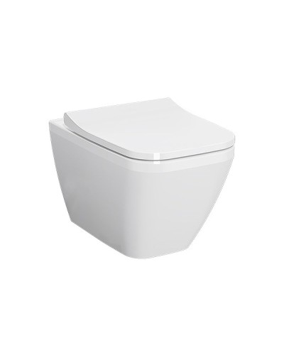 Комплект унитаза с инсталляцией Vitra Integra Square 9856B003-7206 с сиденьем Микролифт и клавишей смыва Хром матовый
