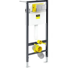 Комплект унитаза Koller Pool Orion OR-0515-RW с инсталляцией Viega Prevista Dry 8524.14 792596 с сиденьем Микролифт и клавишей смыва Хром