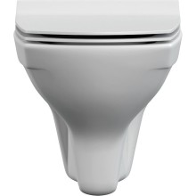 Комплект унитаза с инсталляцией Cersanit Carina 64119 с сиденьем Микролифт и Белой клавишей смыва