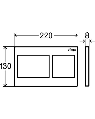 Комплект унитаза Rosa Элеганс Люкс Вн УнБ32 4620008195438 с инсталляцией Viega Prevista Dry 8524.14 792596 с сиденьем Микролифт и клавишей смыва Хром