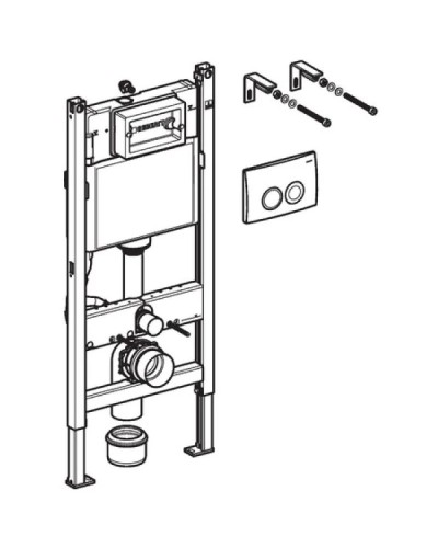 Комплект подвесной унитаз Ideal Standard Tesi T007901 + T352701 + система инсталляции Geberit 458.124.21.1