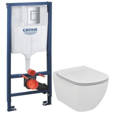 Комплект подвесной унитаз Ideal Standard Tesi T007901 + T352701 + система инсталляции Grohe 38772001