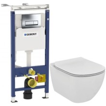 Комплект подвесной унитаз Ideal Standard Tesi T007901 + T352701 + система инсталляции Geberit 458.125.21.1