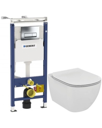 Комплект подвесной унитаз Ideal Standard Tesi T007901 + T352701 + система инсталляции Geberit 458.125.21.1