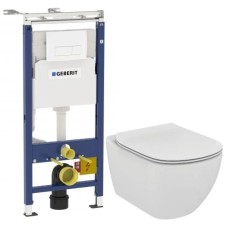 Комплект подвесной унитаз Ideal Standard Tesi T007901 + T352701 + система инсталляции Geberit 458.125.11.1