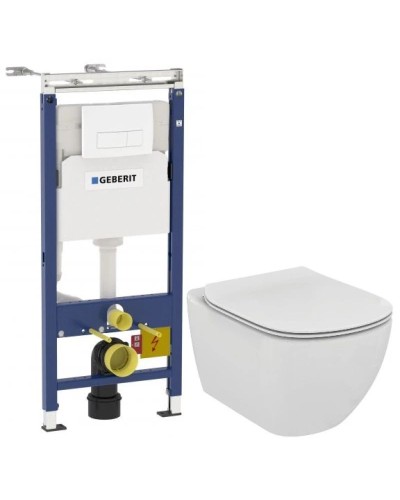 Комплект подвесной унитаз Ideal Standard Tesi T007901 + T352701 + система инсталляции Geberit 458.125.11.1