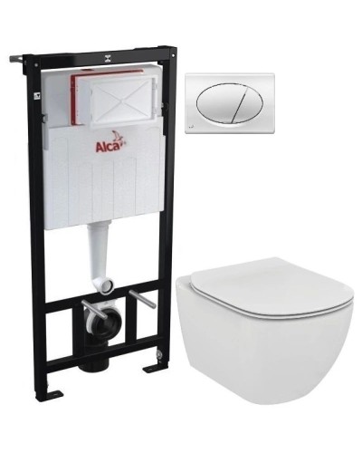 Комплект подвесной унитаз Ideal Standard Tesi T007901 + T352701 + система инсталляции AlcaPlast AM101/11203:1RUSSETM71