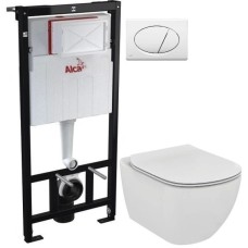 Комплект подвесной унитаз Ideal Standard Tesi T007901 + T352701 + система инсталляции AlcaPlast AM101/11203:1RUSSETM70