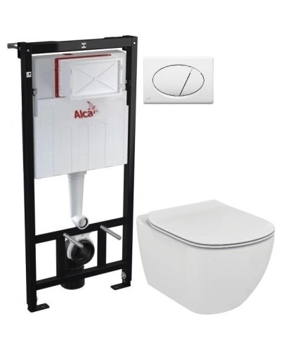 Комплект подвесной унитаз Ideal Standard Tesi T007901 + T352701 + система инсталляции AlcaPlast AM101/11203:1RUSSETM70