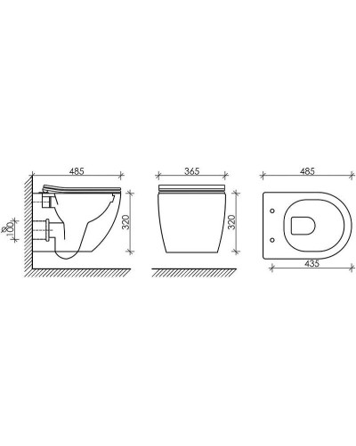Комплект унитаза Ceramica Nova Forma CN3009 с инсталляцией Tece Base 9400413 с сиденьем Микролифт и Белой клавишей смыва