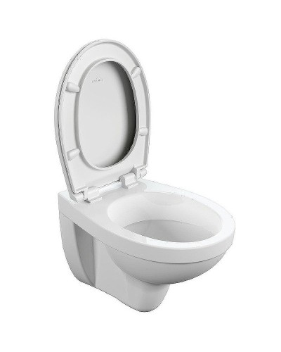 Комплект унитаза Cersanit Delfi TPL S-MZ-DELFI-PL с инсталляцией Tece Profil 9400412 с сиденьем Микролифт и клавишей смыва Хром глянцевый