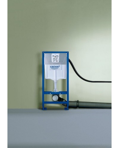 Комплект унитаза AM.PM Spirit FlashClean C701700WH + C707857WH с инсталляцией Grohe Rapid SL 38775001 с сиденьем Микролифт и клавишей смыва Хром