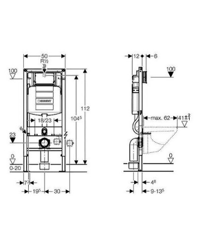 Комплект унитаза AM.PM Spirit FlashClean C701700WH + C707857WH с инсталляцией Geberit Duofix Sigma UP320 111.300.00.5 с сиденьем Микролифт