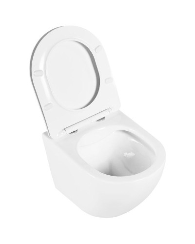 Комплект унитаза BelBagno Uno BB3105CHR/SC с инсталляцией Tece Base 9400413 с сиденьем Микролифт и Белой клавишей смыва