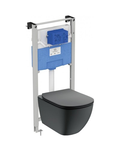 Комплект унитаза с инсталляцией Ideal Standard Tesi T3868V3 с сиденьем Микролифт