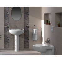 Комплект унитаза с инсталляцией Vitra Normus 9773B003-7201 с сиденьем и кнопкой смыва Белой