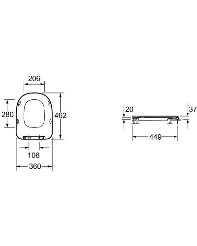 Комплект унитаза Jacob Delafon Modern Life E21774RU-00 с сиденьем Микролифт