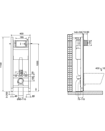 Комплект унитаза Jacob Delafon Modern Life E21774RU-00 с сиденьем Микролифт