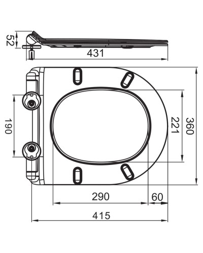 Комплект 4 в 1 BelBagno BB046CHR/BB2111SC/BB002-80/BB005-PR-CHROME