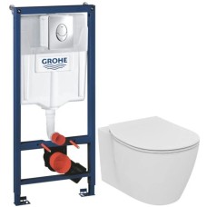 Комплект подвесной унитаз Ideal Standard Connect E771801 + E772401 + система инсталляции Grohe 38721001