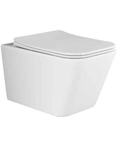 Комплект унитаза с инсталляцией Ceramica Nova Metric CN3007_1001W_1000 с сиденьем Микролифт и Белой клавишей смыва