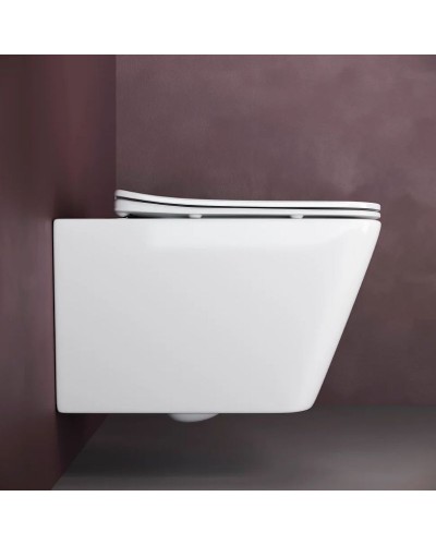 Комплект унитаза с инсталляцией Ceramica Nova Metric CN3007_1001W_1000 с сиденьем Микролифт и Белой клавишей смыва