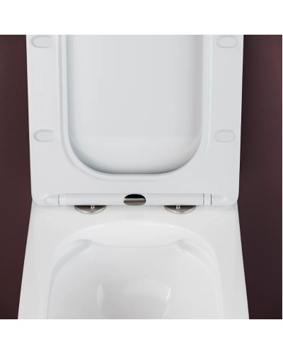 Комплект унитаза с инсталляцией Ceramica Nova Metric CN3007_1001W_1000 с сиденьем Микролифт и Белой клавишей смыва