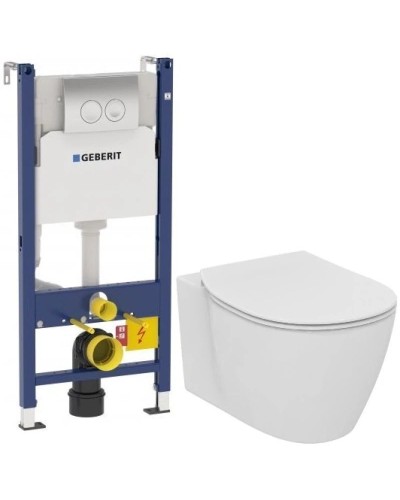 Комплект подвесной унитаз Ideal Standard Connect E771801 + E772401 + система инсталляции Geberit 458.124.21.1