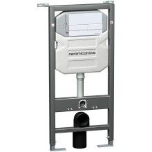 Комплект унитаза с инсталляцией Ceramica Nova Forma CN3009_1002W_1000 с сиденьем Микролифт и Белой клавишей смыва