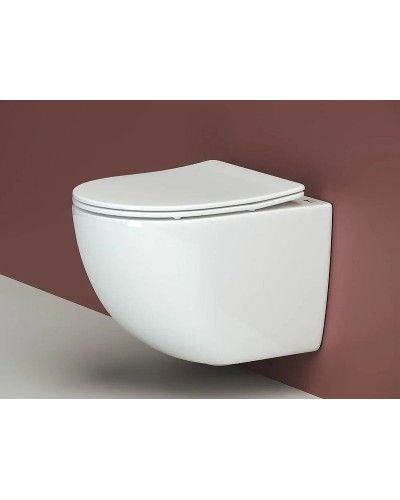 Комплект унитаза с инсталляцией Ceramica Nova Forma CN3009_1002B_1000 с сиденьем Микролифт и Черной матовой клавишей смыва